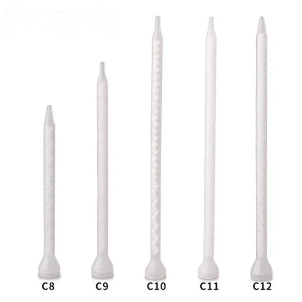 mc6-32 2k эпоксидный колпак дозатор эпоксидной смолы статический смеситель наконечник одноразовый 32 элемента наконечники для смешивания