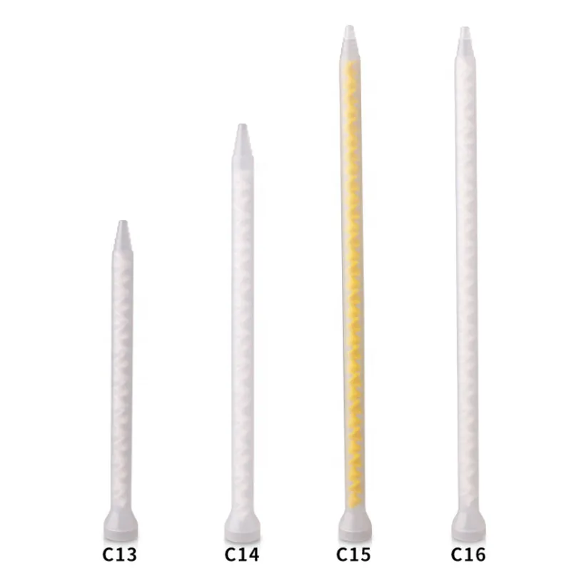 mc6-32 2k эпоксидный колпак дозатор эпоксидной смолы статический смеситель наконечник одноразовый 32 элемента наконечники для смешивания