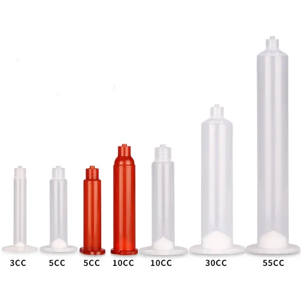 Одноразовый пластиковый дозирующий шприц 30cc us type uvglue, клей, красный клей, смазка, цилиндр шприца для краски
