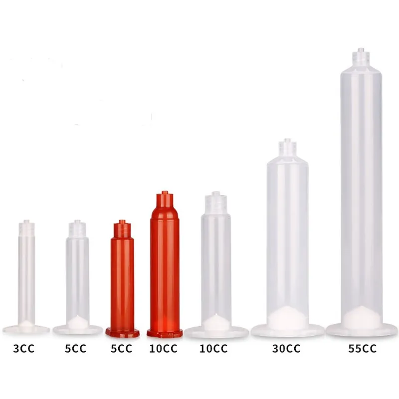 Одноразовый пластиковый дозирующий шприц 30cc us type uvglue, клей, красный клей, смазка, цилиндр шприца для краски