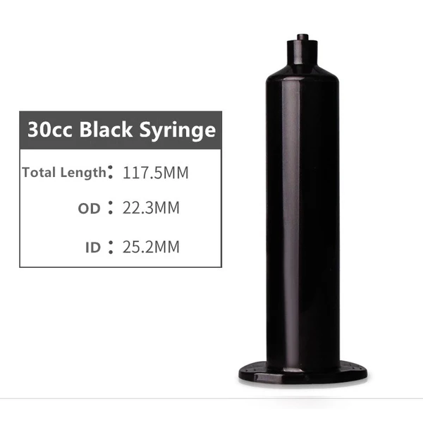 Одноразовый пластиковый дозирующий шприц 30cc us type uvglue, клей, красный клей, смазка, цилиндр шприца для краски