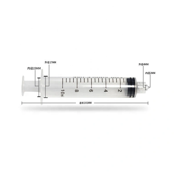 10ml Translucent Plastic Glue Syringe Barrel Industrial Manual Dispensing Syringe