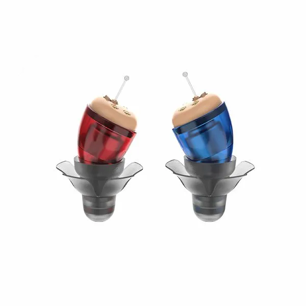 Mini sizes. It is the smallest Rechargeable CIC hearing aid in the world. 