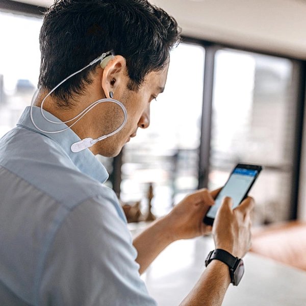 Anti loss lanyard for hearing aid