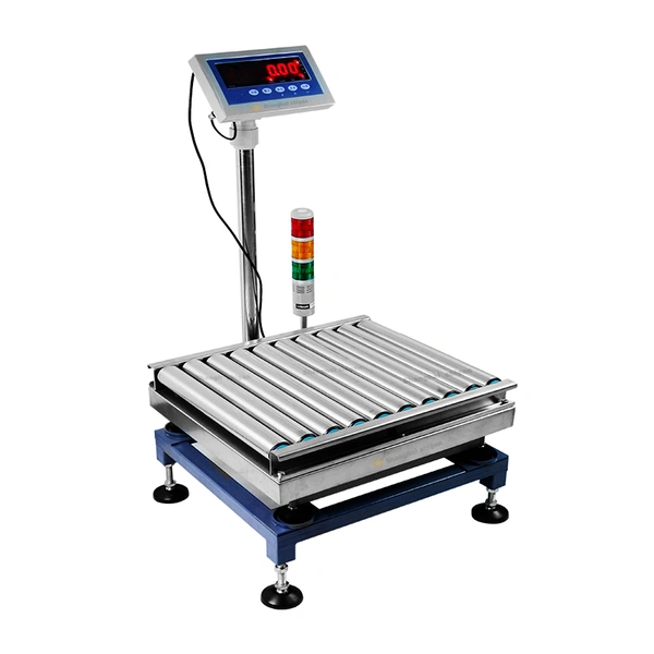 Warning Light Roller Scale 10-50kg Case Box Logistic Inline Roller Weigher Check Weigher Machine For Sale Supply Cheap Price Germany