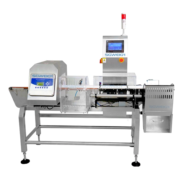 Double Removal Checkweigher Metal Detector Food Package Industrial Intelligent Digital Tunnel Weighing Metal Detector