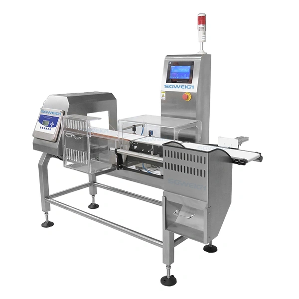 Double Removal Checkweigher Metal Detector Food Package Industrial Intelligent Digital Tunnel Weighing Metal Detector