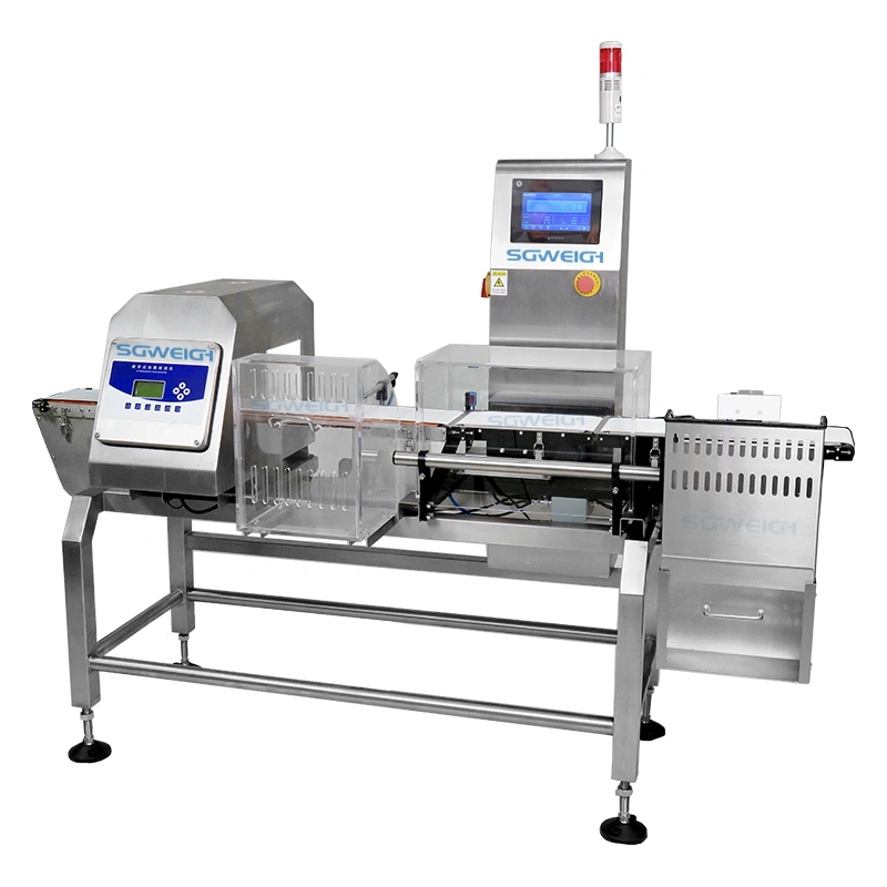Bag Box Bottle Checkweigher Metal Detector Combo Spice Powder Industrial Weighing Metal Detection Machine Factory Price