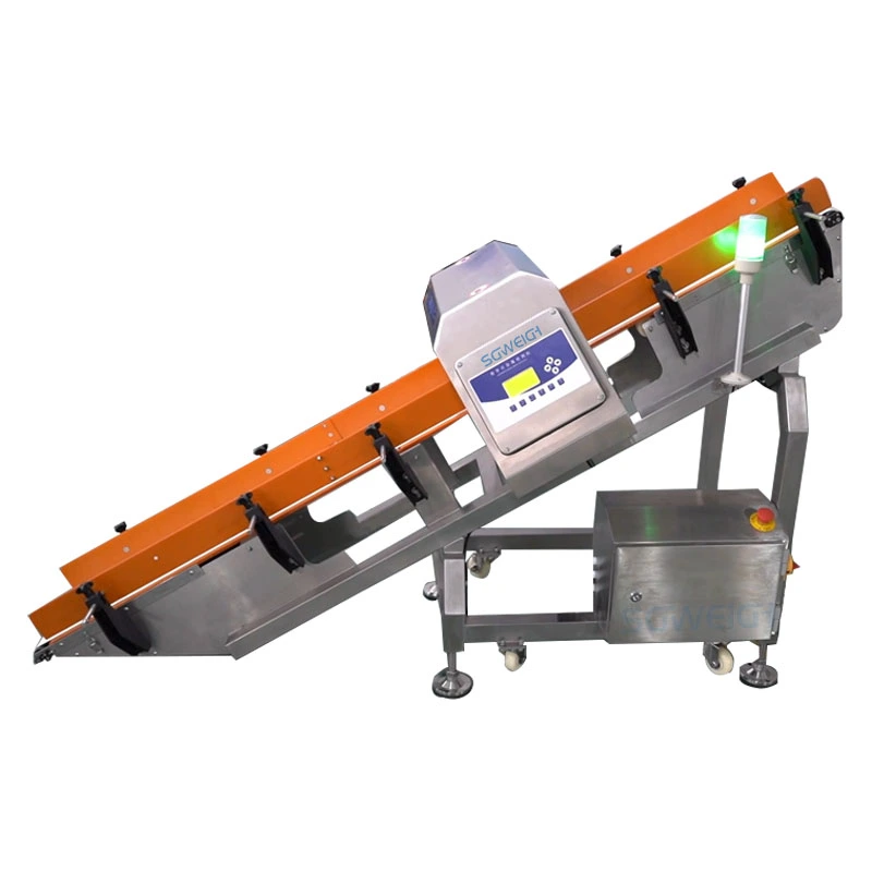 Pharmaceutical Inclined Conveyor Metal Detector for Small Package Custom