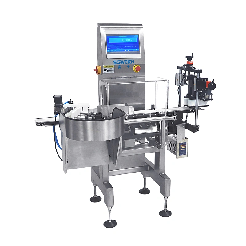 Bottles High-Speed Checkweigher Conveyor Online Check Weigher with Rejection System