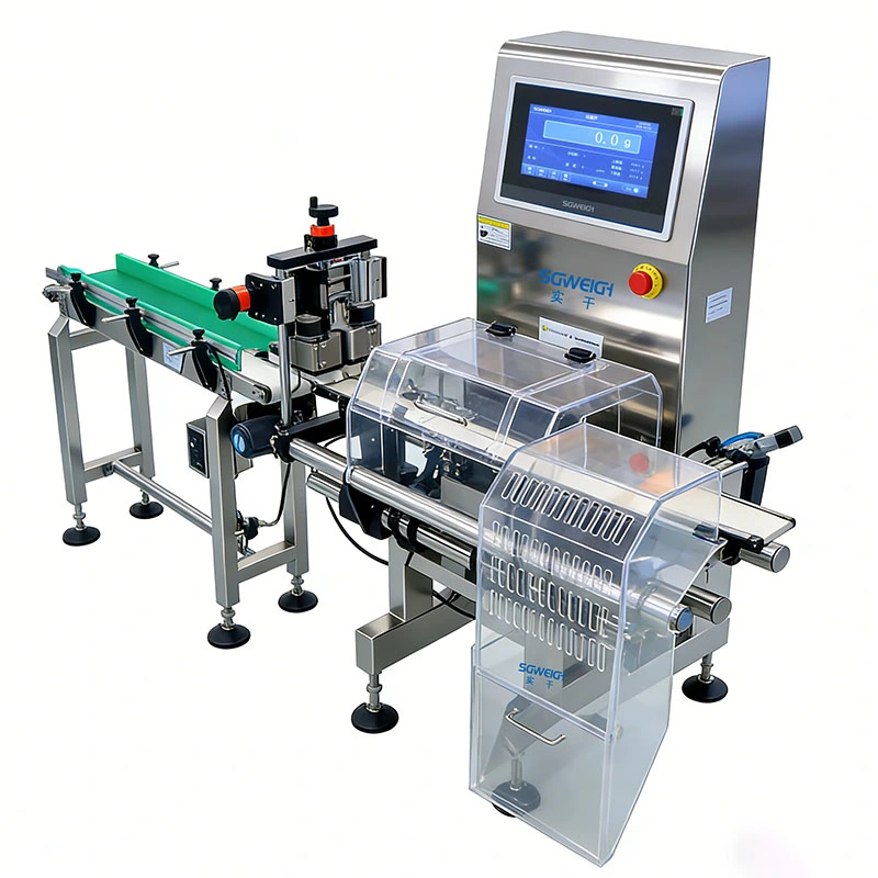 Precision Clamping Conveyor Checkweigher System Box Bottle Online Weight Checker