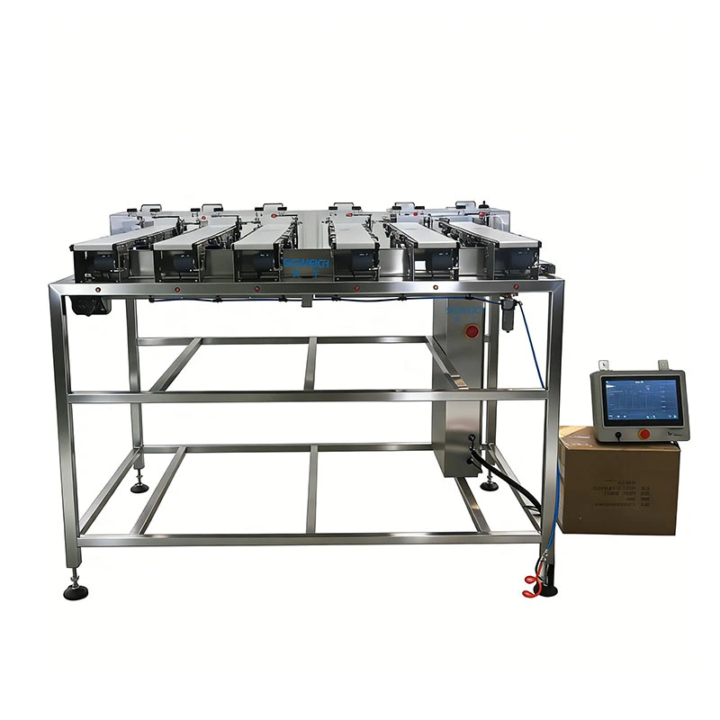 Pet Food Strip 6-Lane Checkweigher Customizable Multi-lane Checkweigher Solution