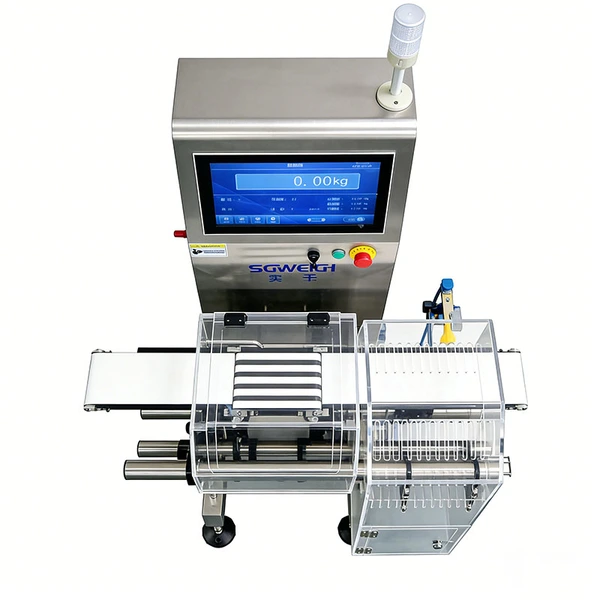 Super-High Speed Box Checkweigher Industrial Conveyor Checkweigher with Rejector