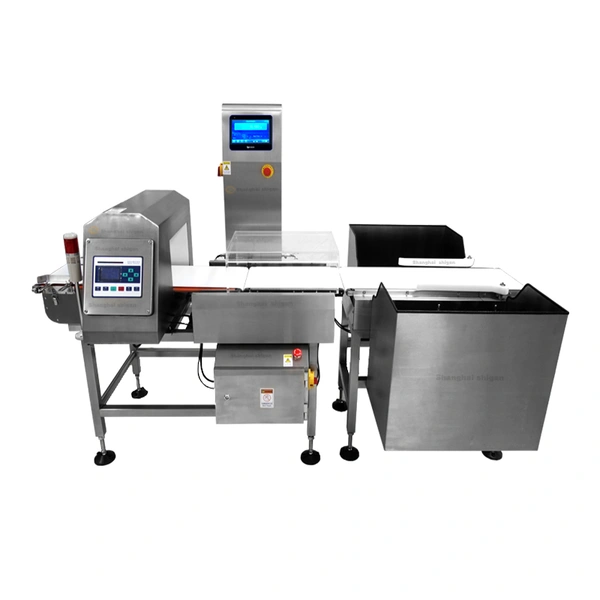 Food Metal Detector and Checkweigher Combination System with Rejector