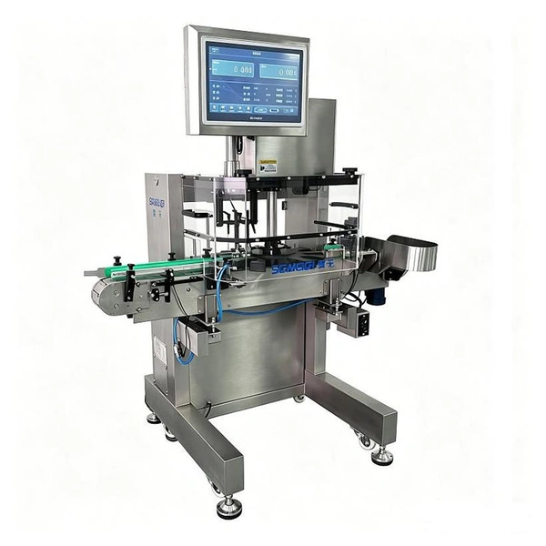 High Precision Rotary Bottle Checkweigher with Clamping Conveyor Stable Weight Checker