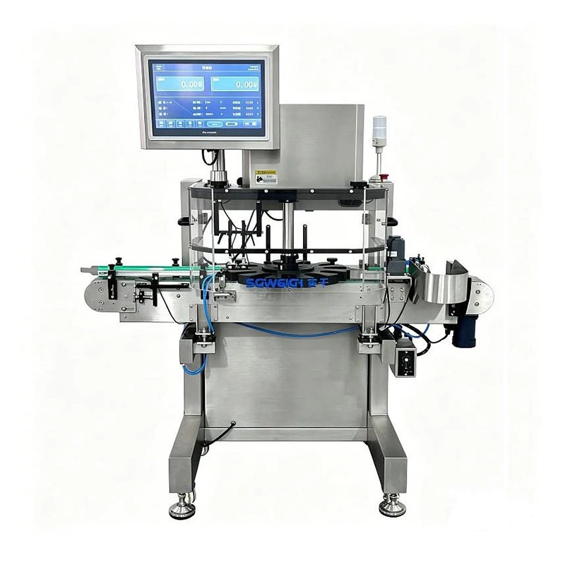 High Precision Rotary Bottle Checkweigher with Clamping Conveyor Stable Weight Checker