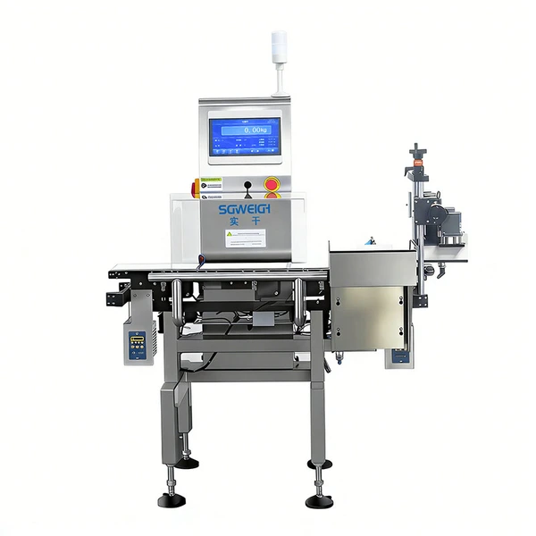 Inline Checkweigher for Fresh Fruit Packing Lines Box Checkweigher with Rejector