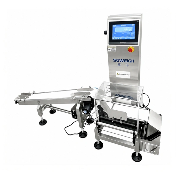 Inline Checkweigher with Inclined Conveyor Automatic Checkweighing System