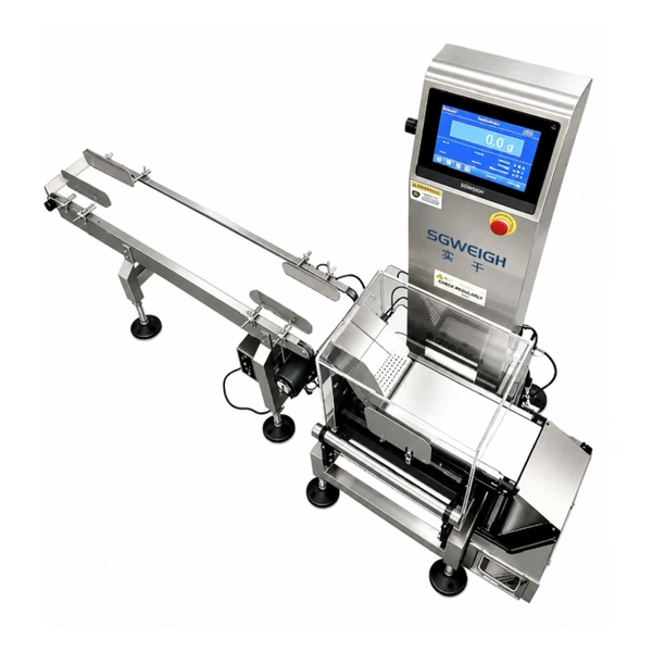 Inline Checkweigher with Inclined Conveyor Automatic Checkweighing System