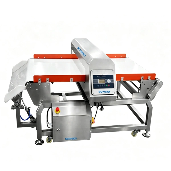 High-Sensitivity Food Bag Metal Detector Conveyor Metal Detector with Rejector