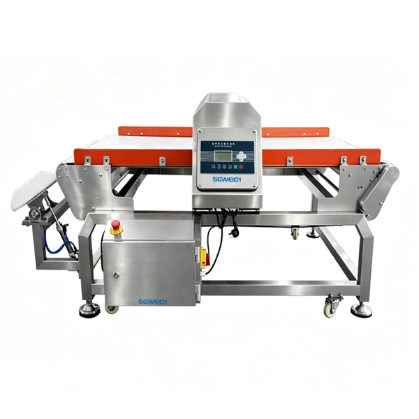 High-Sensitivity Food Bag Metal Detector Conveyor Metal Detector with Rejector
