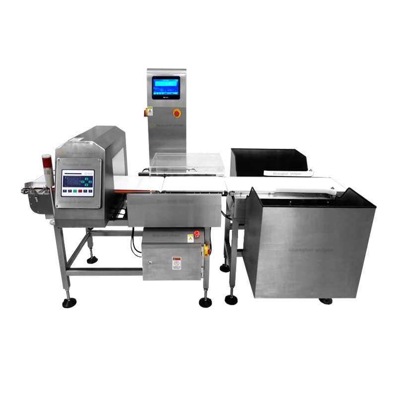 Food Processing Checkweigher with Metal Detector Combo