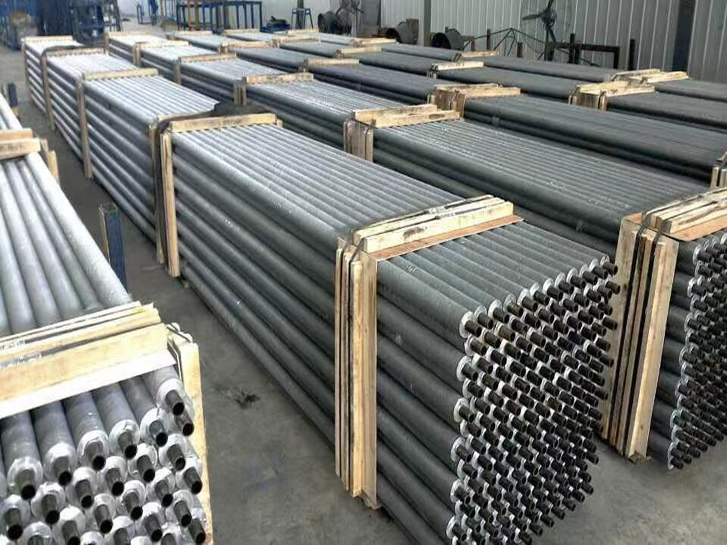 The function and efficiency of finned tubes