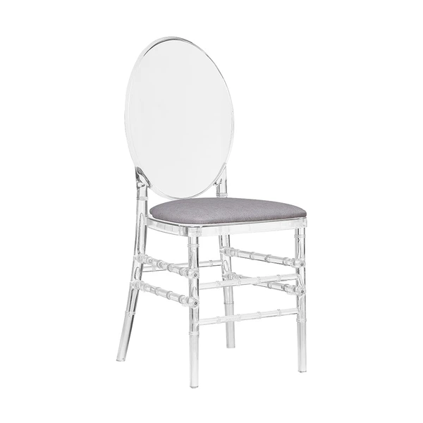Cheap clear transparent plastic dining chair for wedding