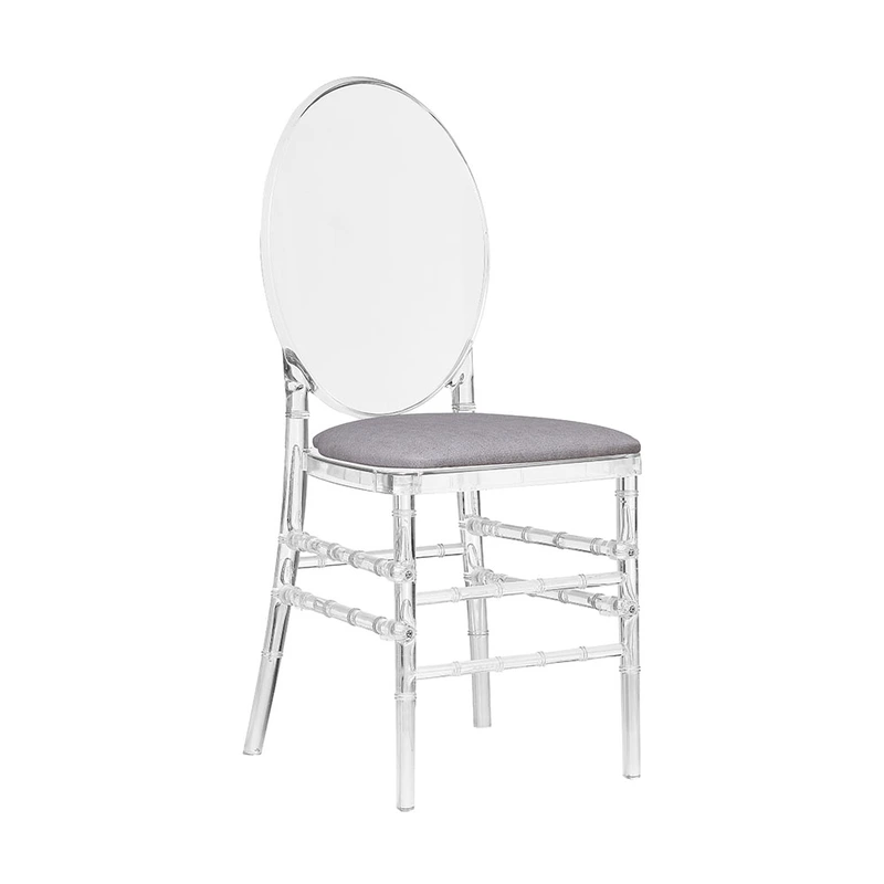 Cheap clear transparent plastic dining chair for wedding