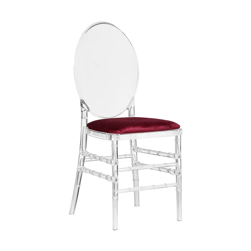 Cheap clear transparent plastic dining chair for wedding