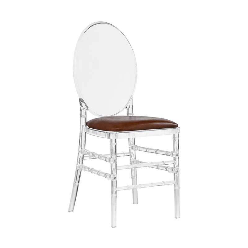 Cheap clear transparent plastic dining chair for wedding