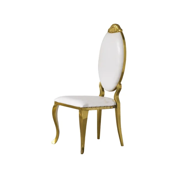 Event rose gold modern luxury PU leather stainless chair