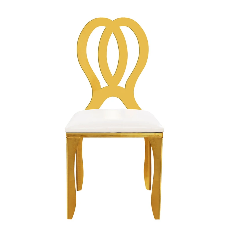 white restaurant stainless steel leather bar chair gold