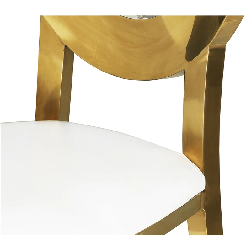 Cheap hotel wedding leather outdoor stainless steel chair