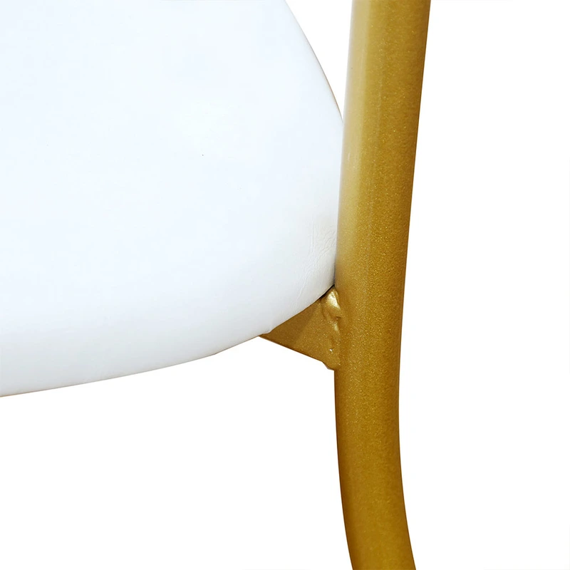 gold stainless steel metal frame wedding chair throne