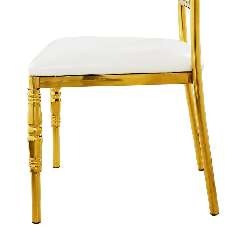 New modern style hotel wedding dining chair golden luxury