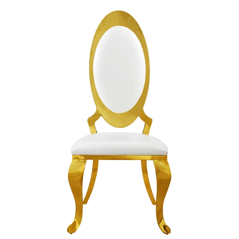 Wedding Event Gold Stainless Steel Banquet Chair