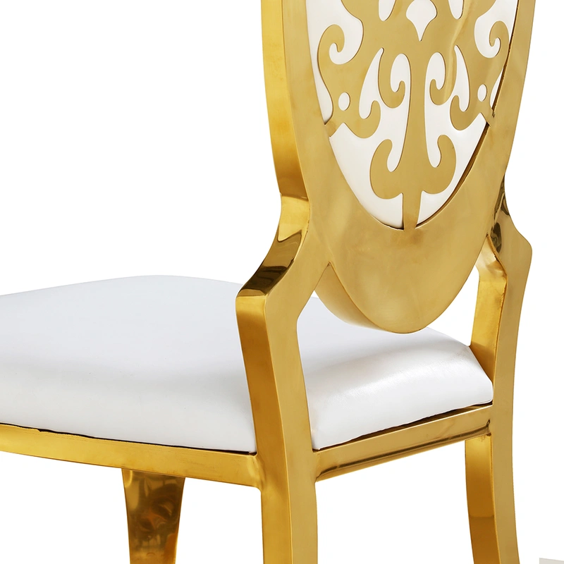 Wedding Event Gold Stainless Steel Banquet Chair