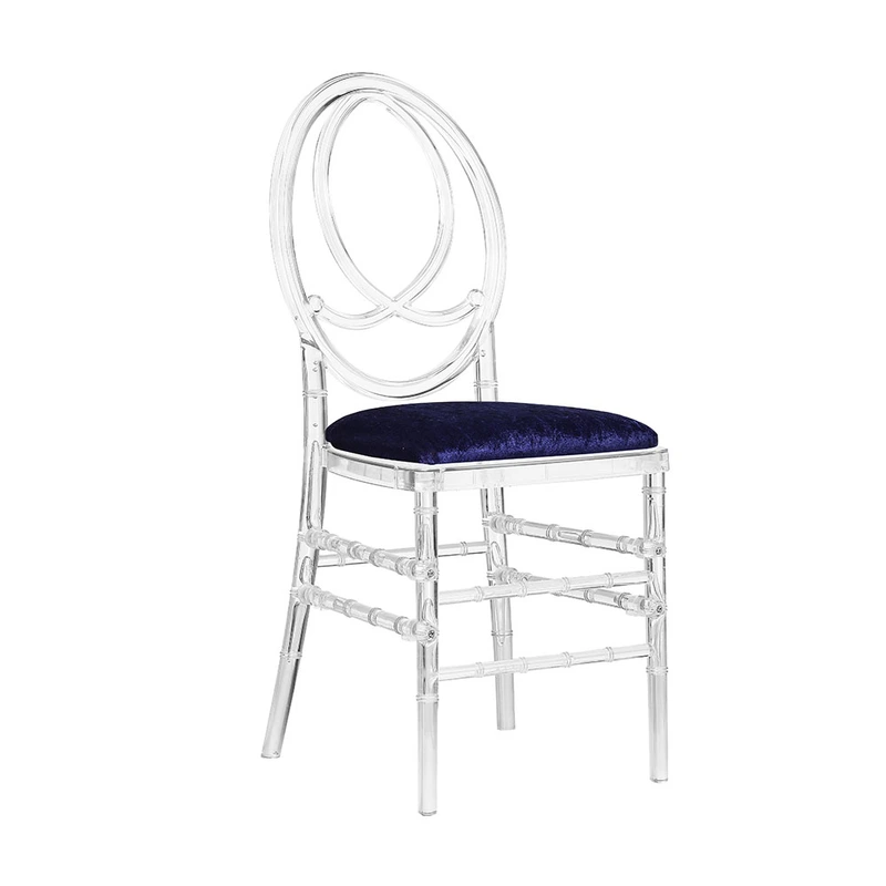 wholesale cheap price crystal plastic resin banquet napoleon chiavari chair 