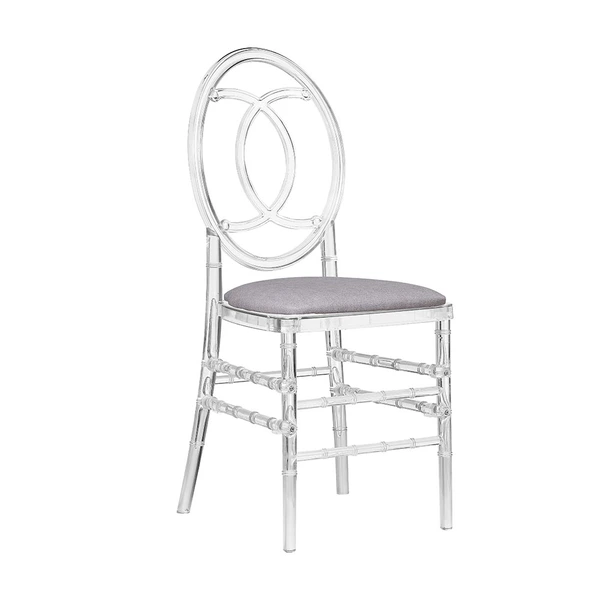 Wedding Crystal Clear Plastic Polycarbonate Tiffany Resin french chair
