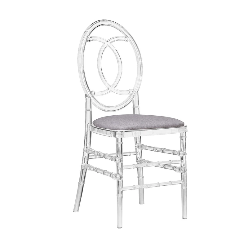 Wedding Crystal Clear Plastic Polycarbonate Tiffany Resin french chair