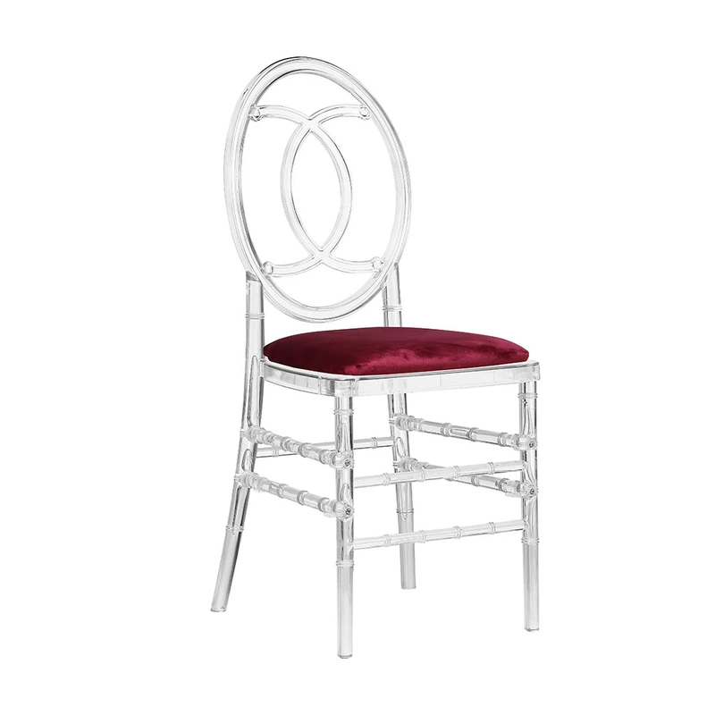 Wedding Crystal Clear Plastic Polycarbonate Tiffany Resin french chair