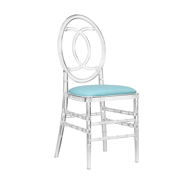 Wedding Crystal Clear Plastic Polycarbonate Tiffany Resin french chair