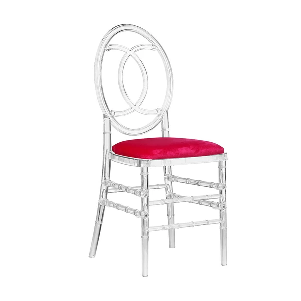 Wedding Crystal Clear Plastic Polycarbonate Tiffany Resin french chair