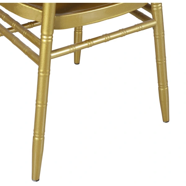 Gold Metal Stackable Wedding Banquet Chiavari Chair 
