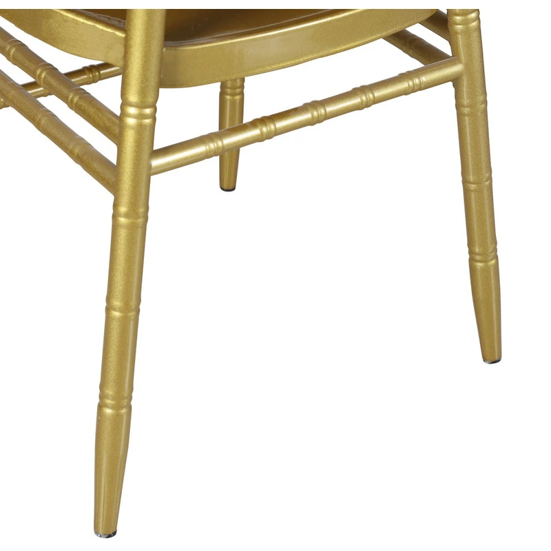 Gold Metal Stackable Wedding Banquet Chiavari Chair 