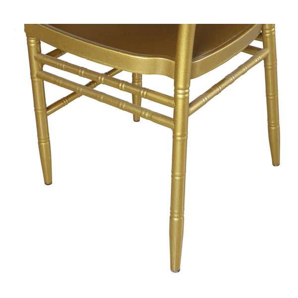 Gold Metal Stackable Wedding Banquet Chiavari Chair 