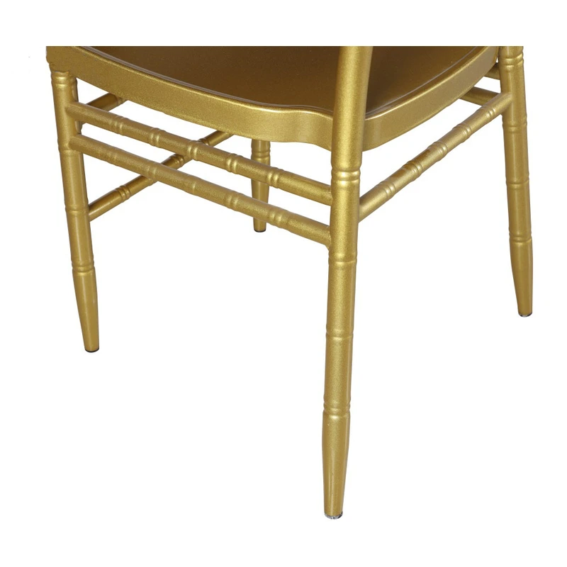 Gold Metal Stackable Wedding Banquet Chiavari Chair 
