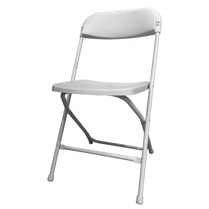 Multi Function White Frame Party Plastic Folding Chair