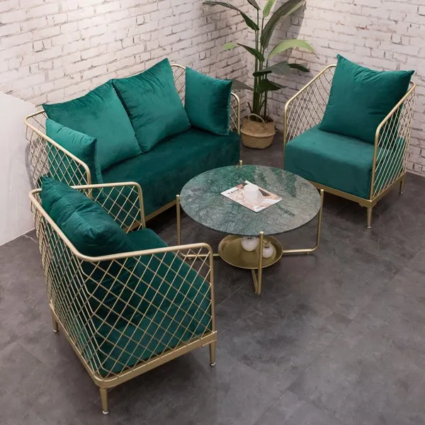 metal modern fabric modular sectional small sofas